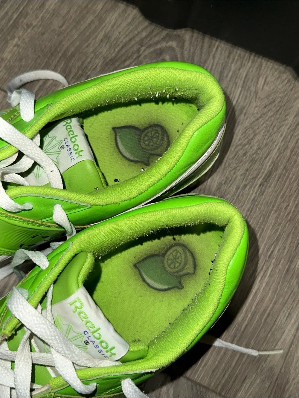 Reebok KOOL AIDNeon Green Low-Top Sneakers with White Details